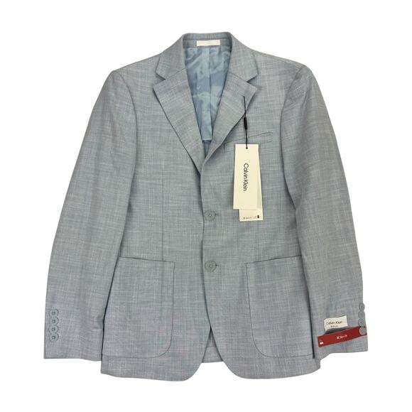 Calvin Klein Other - Calvin Klein Mens X Slim Fit Soft Solid Sport Coat Light Blue 36S